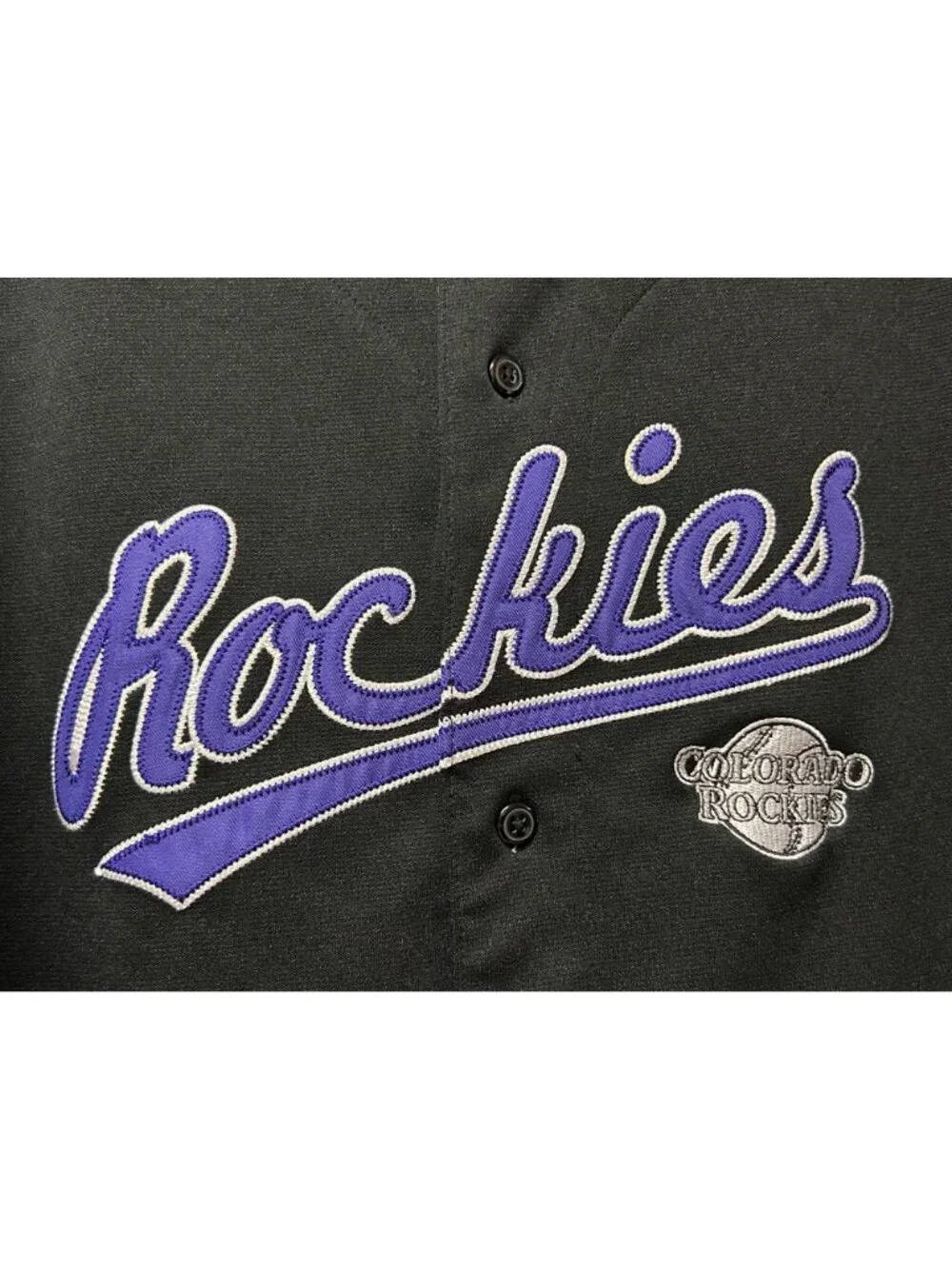 Colorado Rockies Black & Purple MLB Jersey XL Youth True Fan Series Baseball Fan